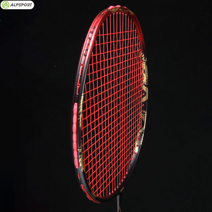 ALP SPORT 1pc QY 4U 100% Full Carbon Fiber Badminton Racket Max 28lbs - ABYSSAL