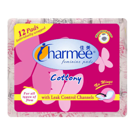 1 CASE - Charmee Sanitary Napkin for ALL Types of Flow w/o Wings [12's x 24 Packs]
