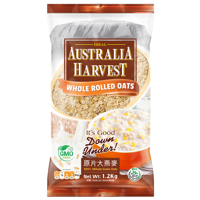1 CASE - AUSTRALIA HARVEST Rolled Oats (1.2KG x 12)
