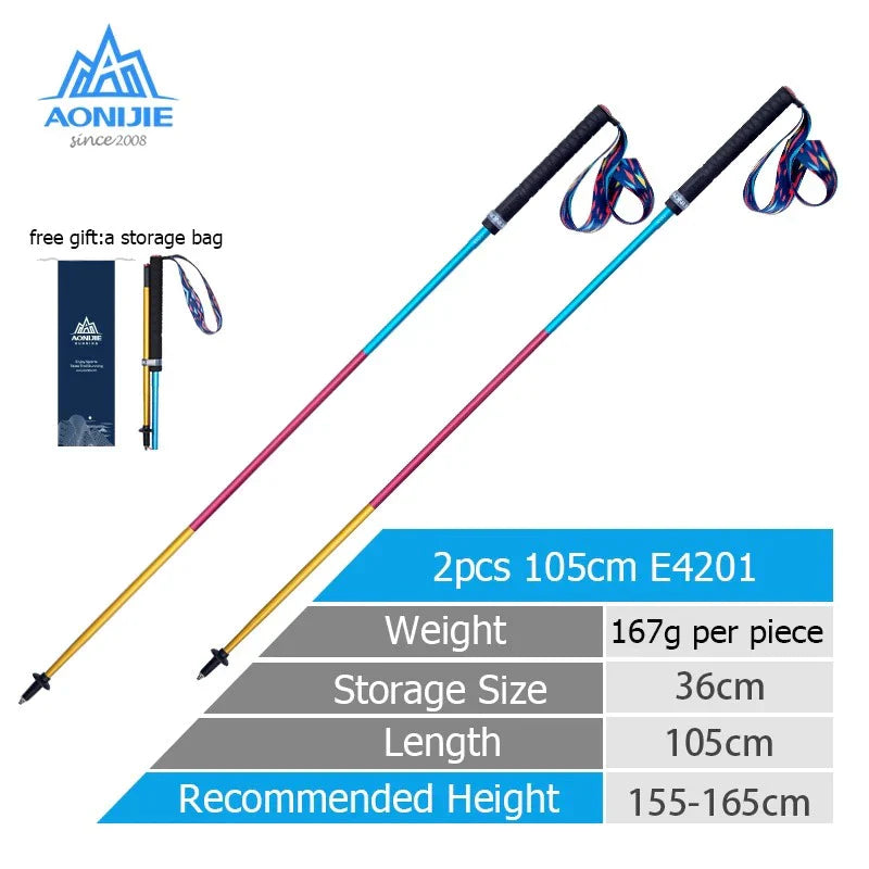 AONIJIE E4201  Carbon Fiber Hiking Pole [2 PCS]