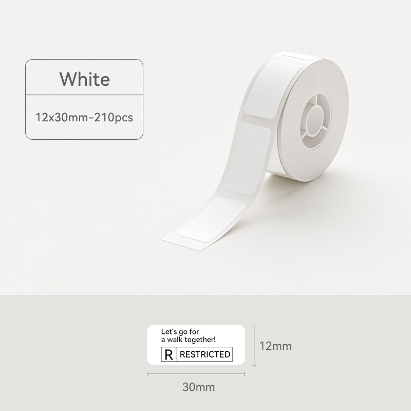 NIIMBOT [ D11/D110/D101/H1S ] Printable Thermal Label Sticker Paper - White 12-15mm