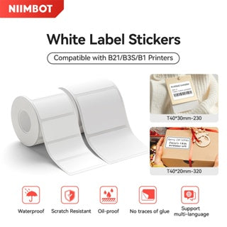 NIIMBOT [ B21/B1/B3S ] Printable Thermal Label Sticker Paper - White 20-50mm