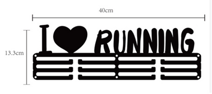 Medal Hanger - I LOVE RUNNING  [Metal]