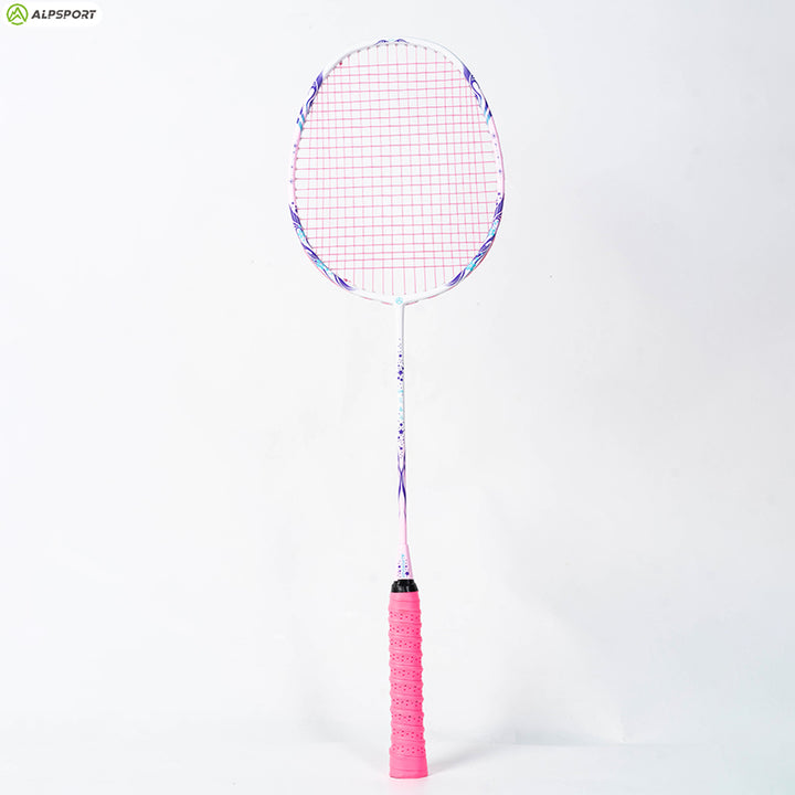 ALPSPORT TXCF 4U Badminton Racket [ALP Cherry Carbon Fiber Pink & Purple Goddess Model] - 1 PC