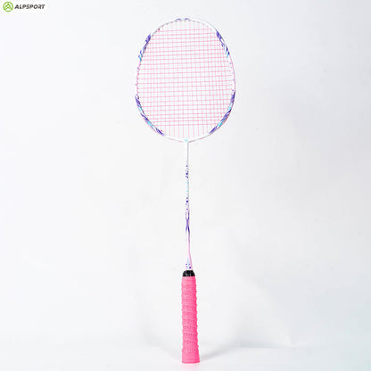 ALP SPORT TXCF 1pc 4U BADMINTON RACKET - ALP Cherry Carbon Fiber Pink & Purple Goddess Model