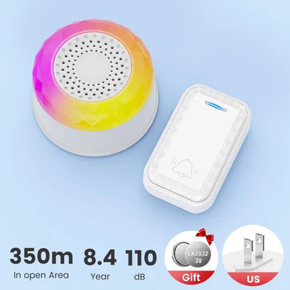 SMATRUL Wireless Door Bell [1 BUTTON - 1 RECEIVER]  - White