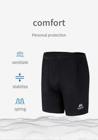 Aonijie FM5182 Running Tight Compression Men's Short - BLACK