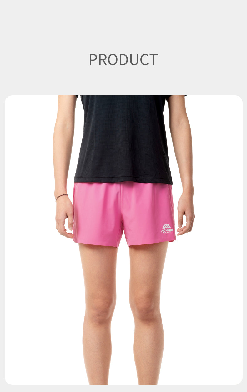 Aonijie FW6199 Quick-drying Outdoor Running Shorts - PINK