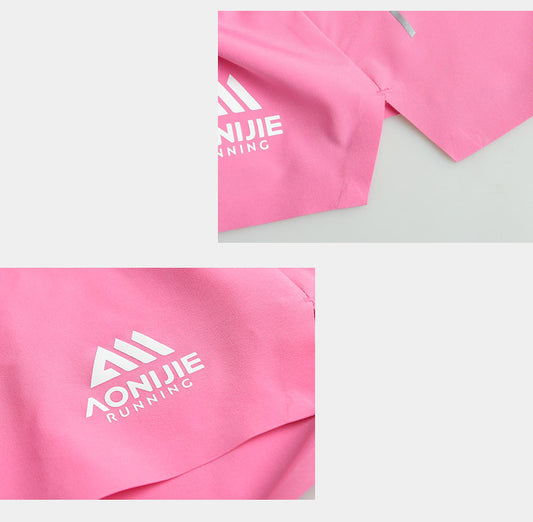 Aonijie FW6199 Quick-drying Outdoor Running Shorts - PINK