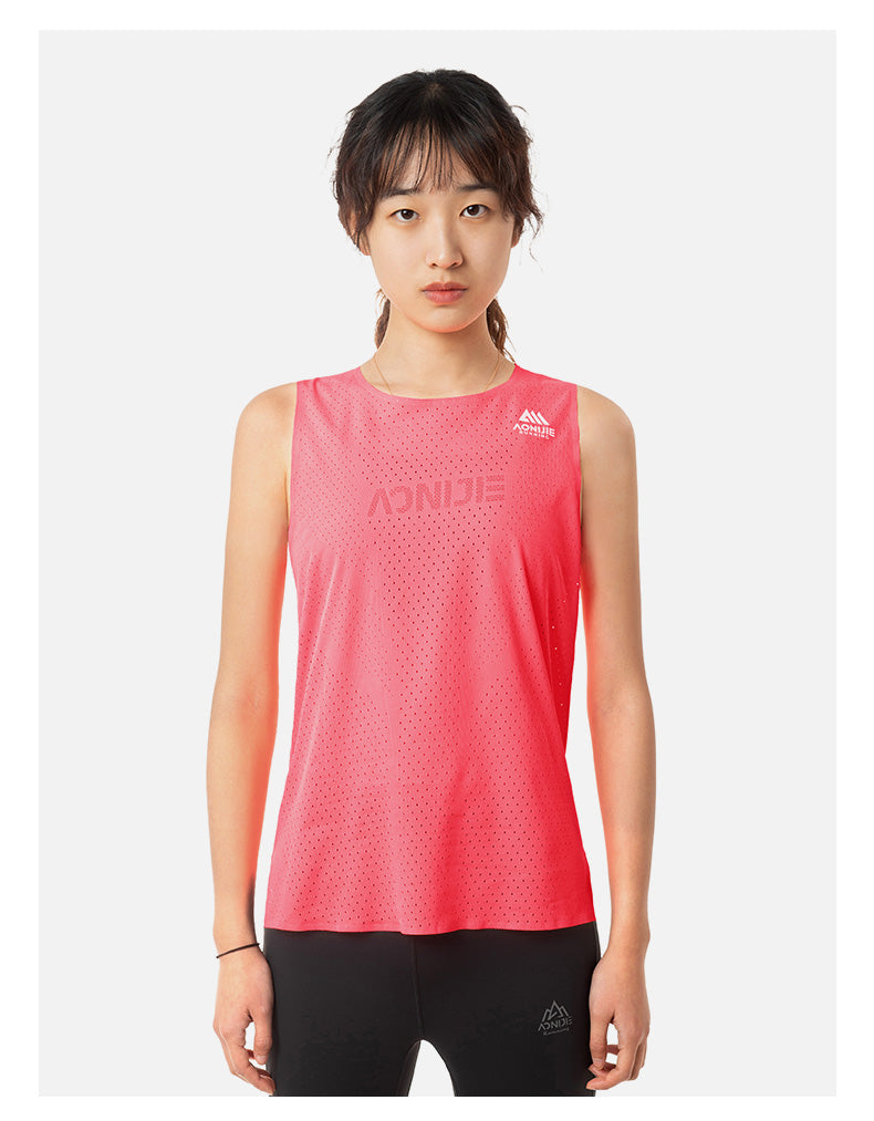 AONIJIE FW6189 Breathable  Women's Running Sleeveless Vest - PINK