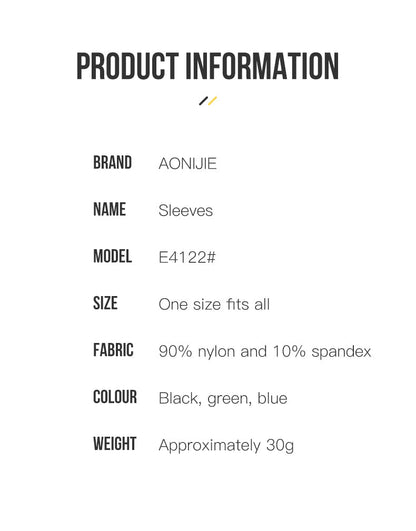 AONIJIE E4122 UV Sun Protection Sleeves - GREEN