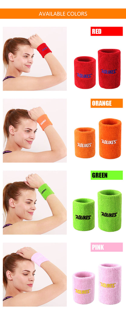Aolikes 0235 Breathable Towel Sweatband Elastic Wristband