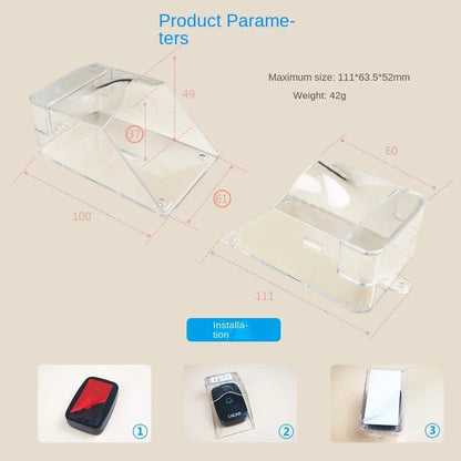 Waterproof Cover for Wireless Doorbell Home Door - Transparent