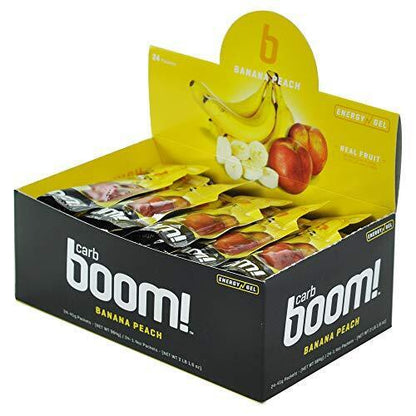 10 pcs BANANA PEACH Carb Boom Energy Gel Single Serve Packet Sachet 41g