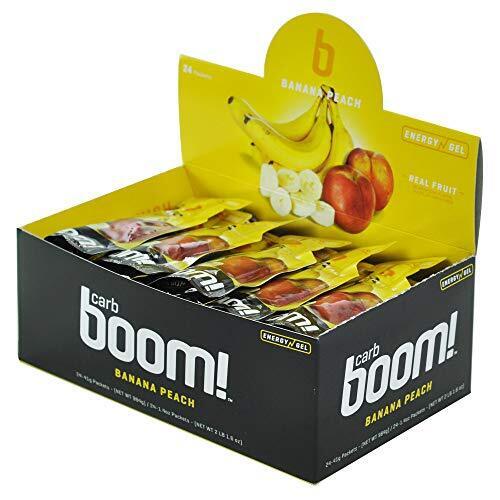 10 pcs BANANA PEACH Carb Boom Energy Gel Single Serve Packet Sachet 41g