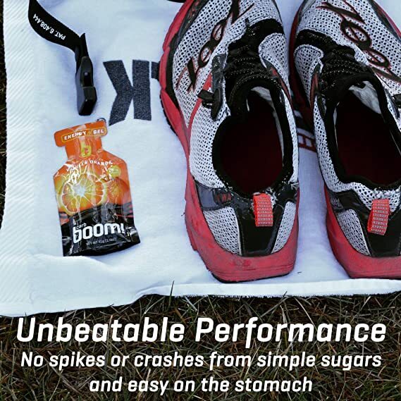 Carb BOOM Energy Gel [BANANA PEACH] Single Serve Packet Sachet 41g - EXP DATE MAY 23, 2026