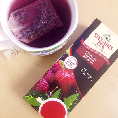 STEUARTS [Strawberry, Raspberry, and Cranberry] 25 Tea bags