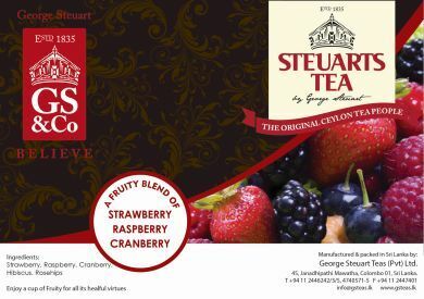 STEUARTS [Strawberry, Raspberry, and Cranberry] 25 Tea bags