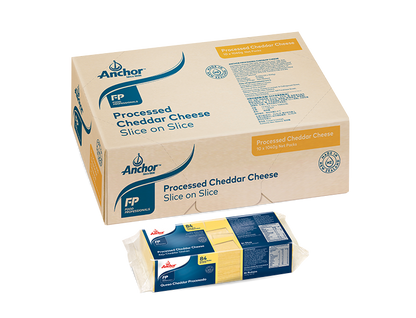 Anchor processed Colored CHEDDAR 84 Slice Cheese 1.040kg - Burger Slices