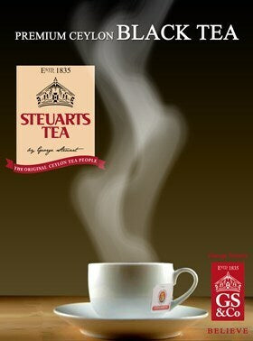 STEUARTS [PREMIUM Ceylon Black Tea] 100 Tea bags