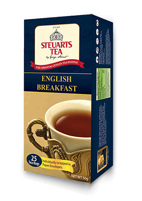 STEUARTS [Ceylon English Breakfast] 25 Tea bags