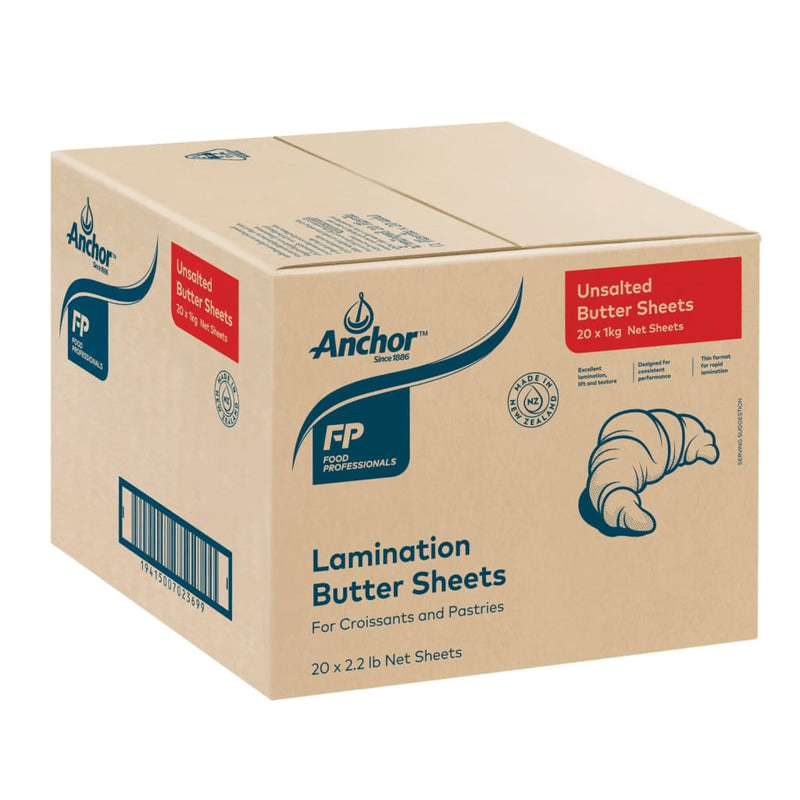Anchor UNSALTED BUTTER BAKERY SHEETS 20 x 1KG