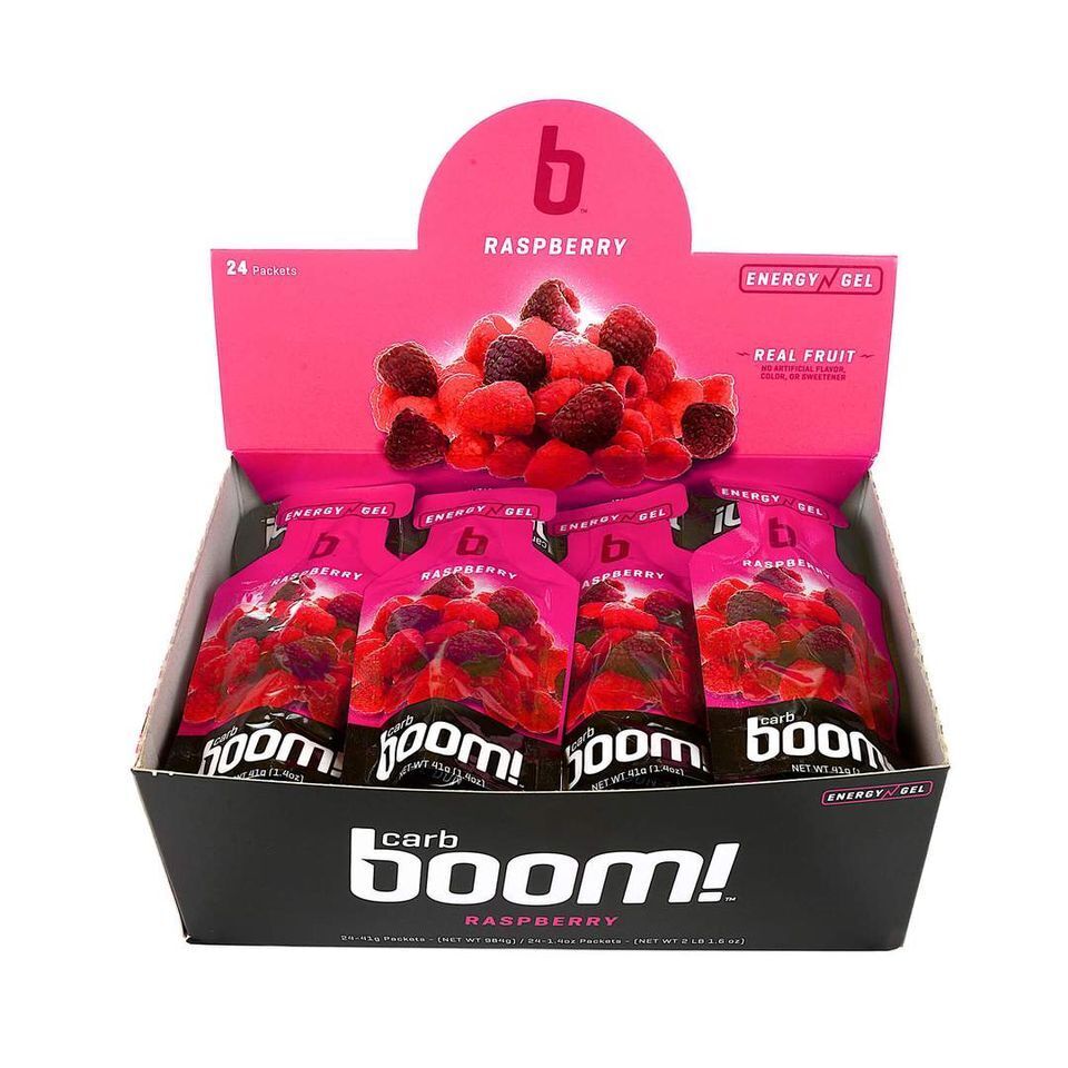Carb BOOM Energy Gel [RASPBERRY] Single Serve Packet Sachet 41g - EXP DATE MAY 23, 2026