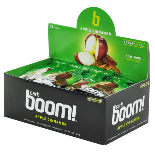 Carb BOOM Energy Gel [APPLE CINNAMON] 10pcs Single Serve Packet Sachet 41g - EXP DATE MAY 23, 2026