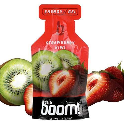 Carb BOOM Energy Gel [SRAWBERRY-KIWI] Single serve Packet Sachet 41g - EXP DATE MAY 23, 2026