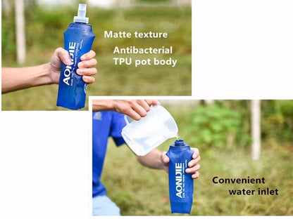 Aonijie Soft Flask Folding Water Bottle TPU 450ml