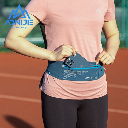 AONIJIE Water Resistant RUNNING BELT  [Blue]
