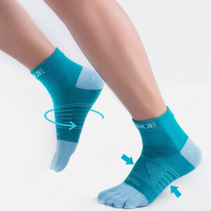 AONIJIE Cool Max Toe Socks [Green] - MEDIUM