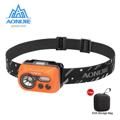 AONIJIE LED Headlamp [USB Rechargeable Type] - GRAY