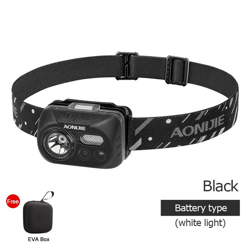 AONIJIE LED Headlamp [Battery Operated] - BLACK