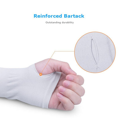 AONIJIE Cooling Arm Sleeves [Pink] - NO THUMB HOLE