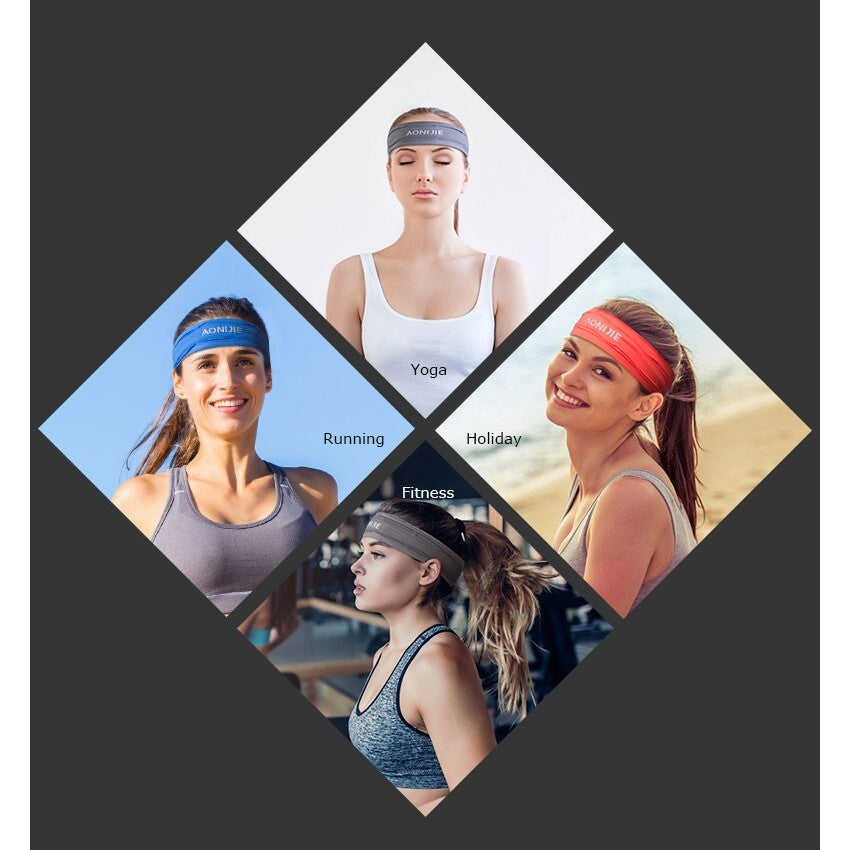 AONIJIE Sweatband Headband [YELLOW GREEN]