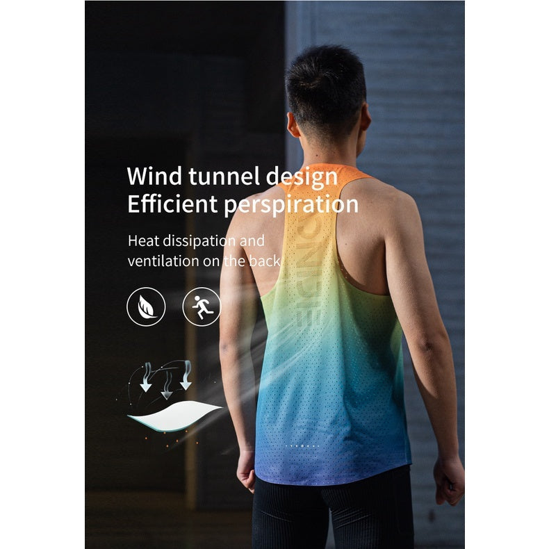 AONIJIE Quick Drying Men's Singlet [Medium] - RAINBOW
