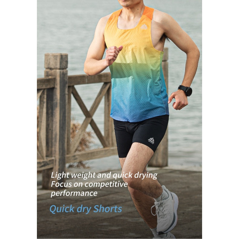 AONIJIE Quick Drying Men's Singlet [Medium] - RAINBOW