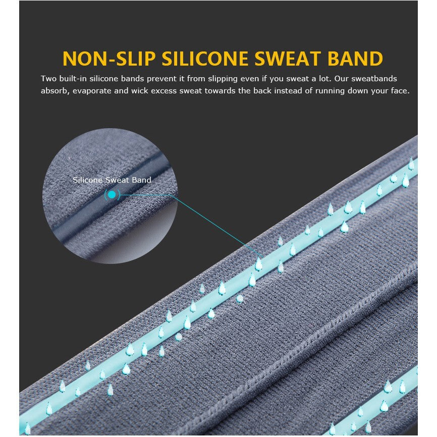 AONIJIE Sweatband Headband [YELLOW GREEN]