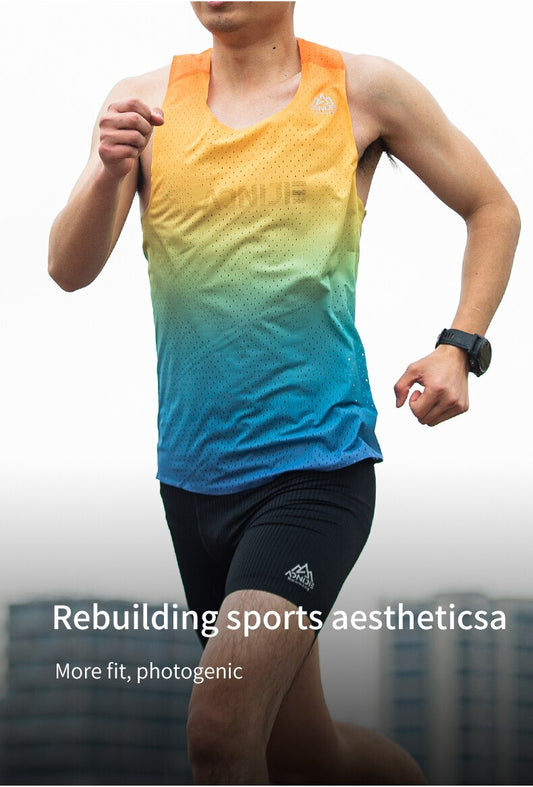 AONIJIE Quick Drying Men's Singlet [Medium] - RAINBOW