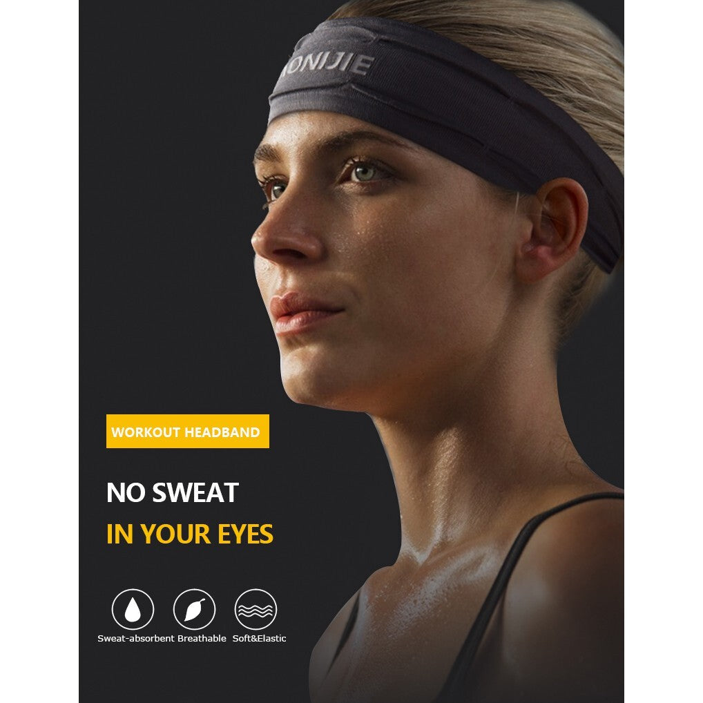 AONIJIE Sweatband Headband [YELLOW GREEN]