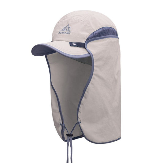 AONIJIE Visor Neck Cover Hat - KHAKI