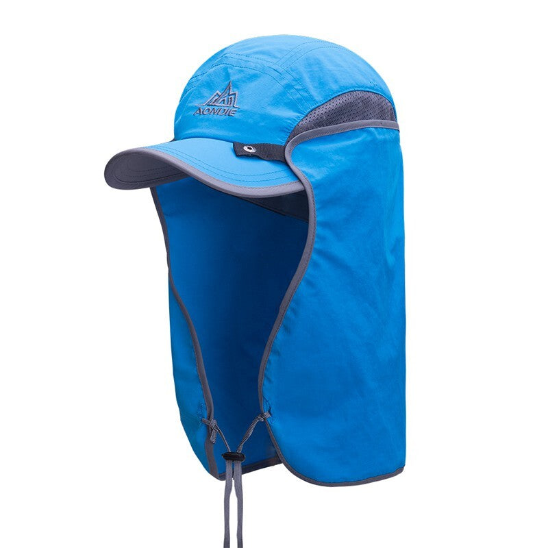 AONIJIE Visor Neck Cover Hat - BLUE