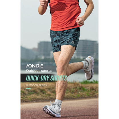 AONIJIE Men's Quick Drying Running Short [Green] - LARGE