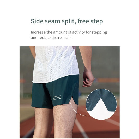 AONIJIE Men's Quick Drying Running Shorts [Black] - MEDIUM