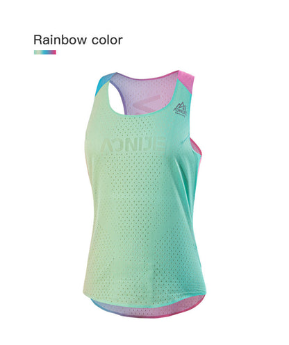 AONIJIE RAINBOW Quick Drying Ladies Singlet [XLARGE]