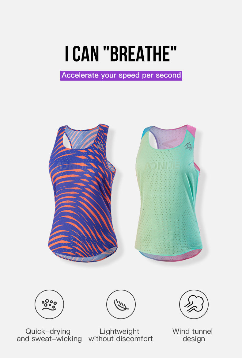 AONIJIE PURPLE Quick Drying Ladies Singlet [MEDIUM]