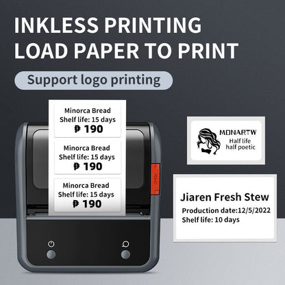 NIIMBOT [ B3S ] Label Printer Inkless Bluetooth Portable 20-75mm - GRAY