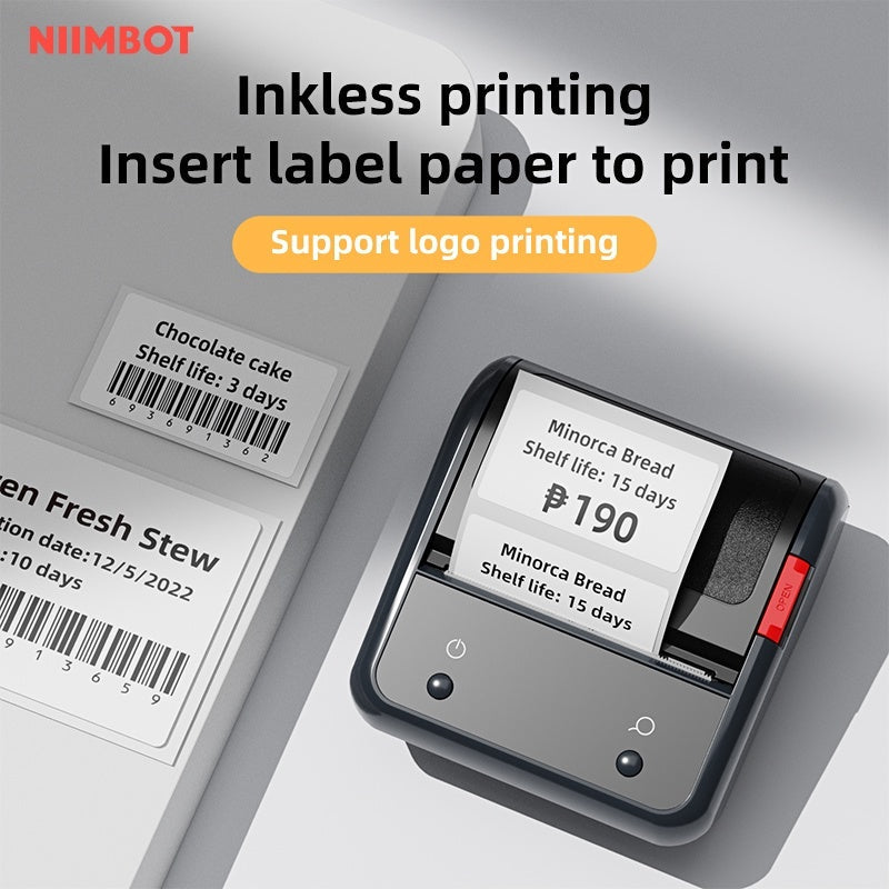 NIIMBOT [ B3S ] Label Printer Inkless Bluetooth Portable 20-75mm - GRAY