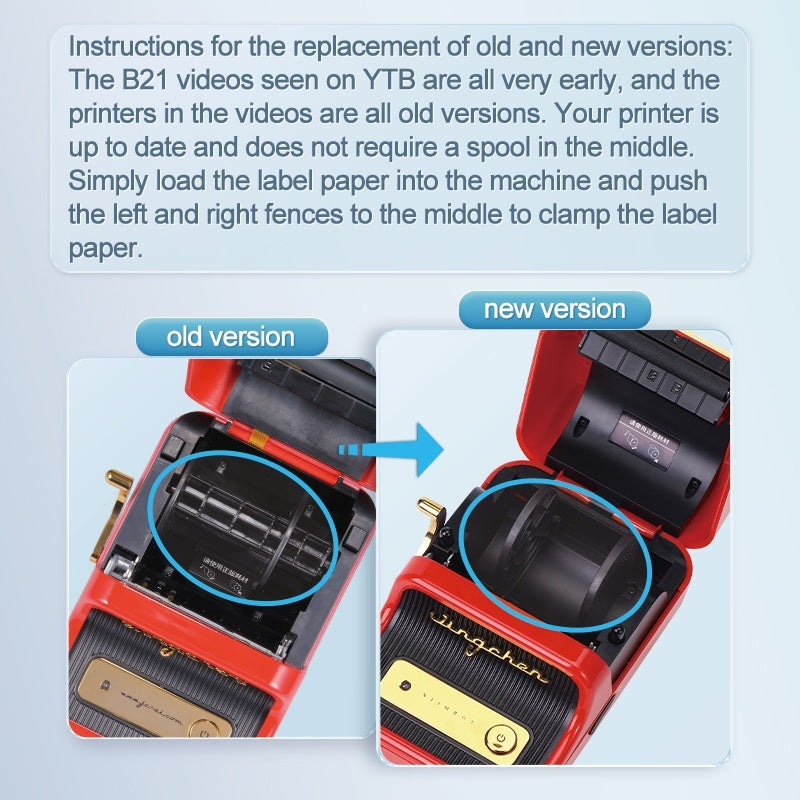 NIIMBOT [ B21 ] Label Printer 20-50mm Width - YELLOW
